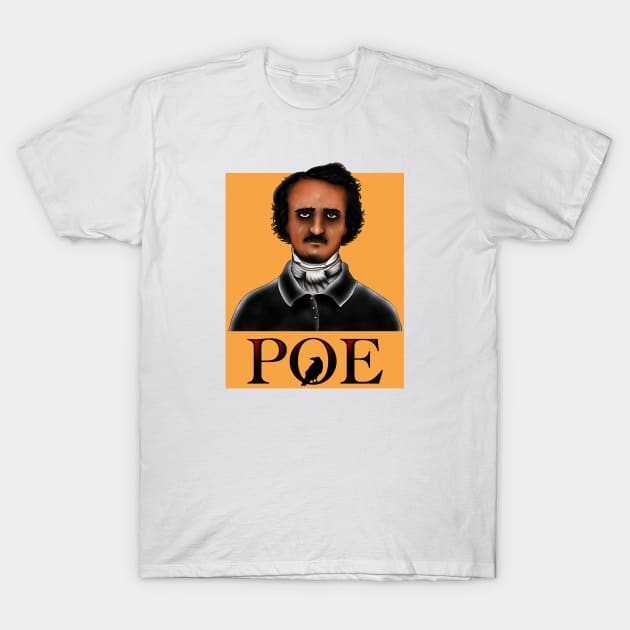 HomeSchoolTattoo Edgar Allan Poe T-Shirt by HomeSchoolTattoo